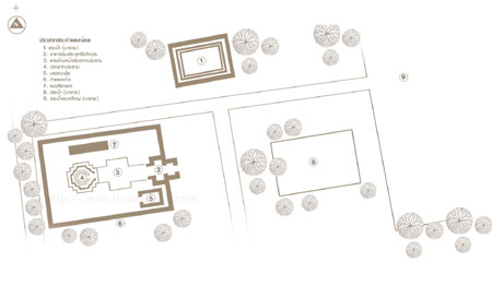 แผนผังปราสาทสระกำแพงน้อย