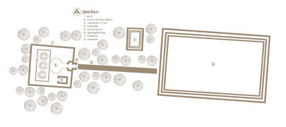  แผนผังกู่พระโกนา 