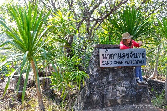  น้ำตกแสงจันทร์ ที่อุทยานฯ ผาแต้ม จ.อุบลราชธานี